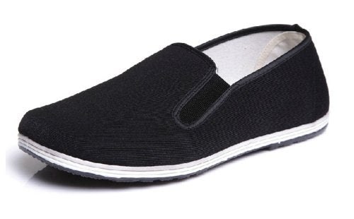 Men's Kung Fu Shoes Old Beijing Cloth Black 38 US 6.5 Men 8 Women