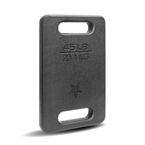 Yes4All 45LB Cast Iron Ruck Weight Plate for Hiking & Weighted Training