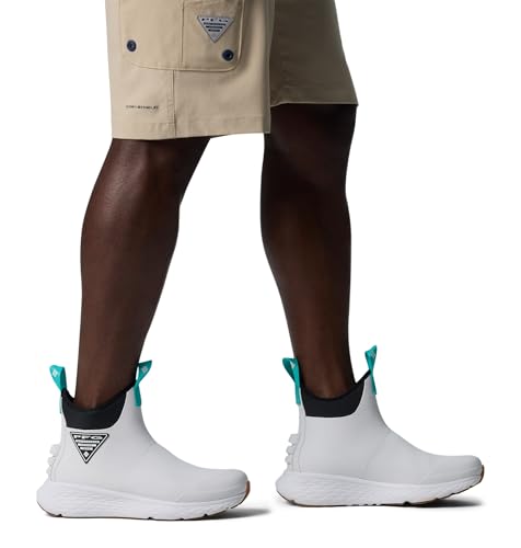 Columbia Men's PFG Dry Tortugas Fishing Shoes - White Geyser, Size 9