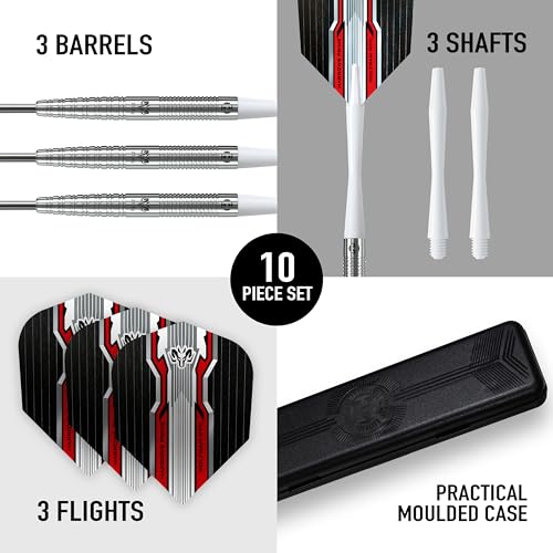 Harrows Wolfram Dart Set 23g - Professional Tungsten Steel Tips with Flights & Shafts