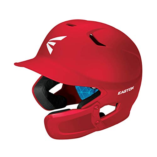 Easton Z5 2.0 Junior Baseball Batting Helmet with Reversible Jaw Guard – Red, 6½"-7⅛"
