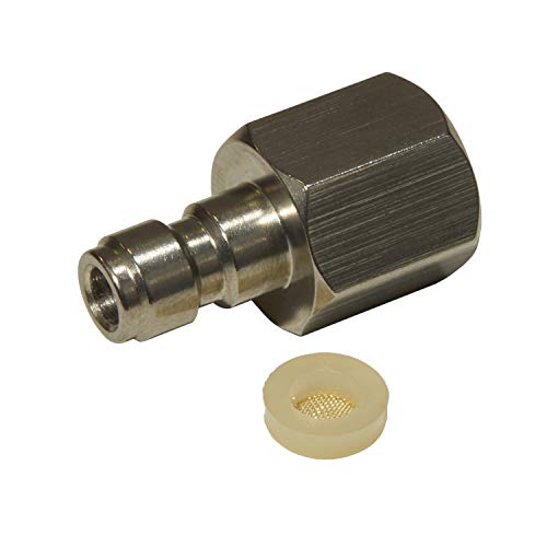 Hatsan Air Gun Filling Adapter Stainless Steel with Quick Disconnect - Silver, One Size