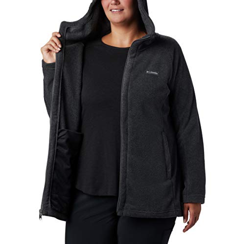 X-Large Columbia Women's Benton Springs II Long Hoodie Charcoal Heather