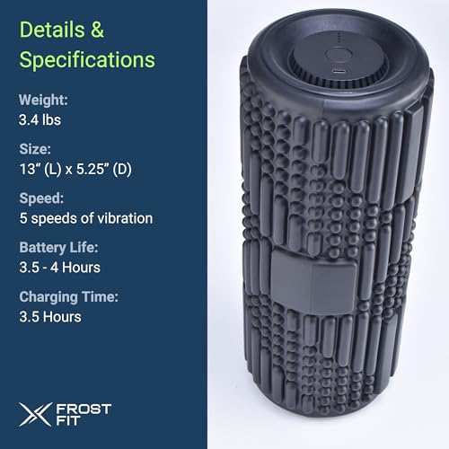 Icebound Essentials Flow Vibrating Foam Roller - 5 Modes Deep Tissue Massage for Muscle Recovery