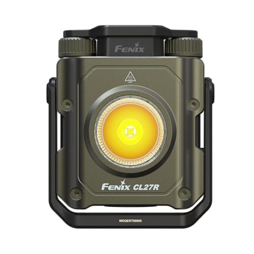Green Fenix CL27R Camping Lantern Flashlight 1600 Lumens USB-C Waterproof Portable