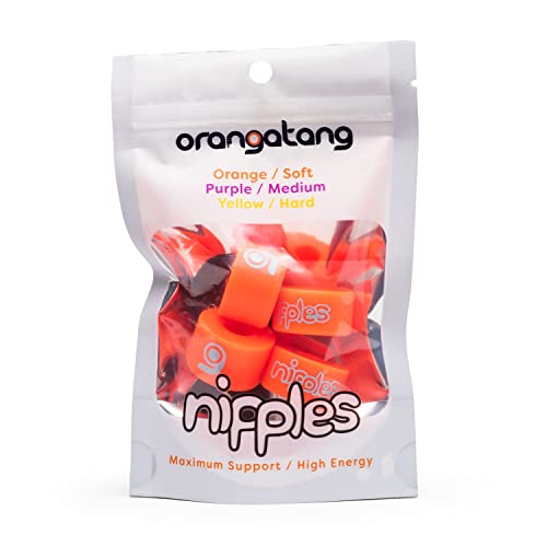 Orange Soft Longboard Skateboard Truck Bushings Set of 4 - Orangatang Nipples