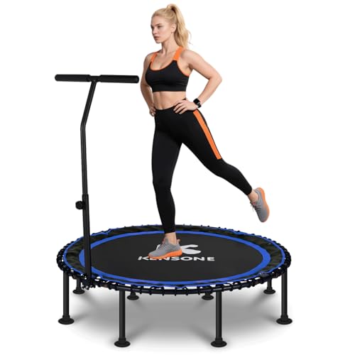 40/48 Inch Rebounder Trampoline for Adults with Bungee Cord, Quiet Exercise Equipment, 550LBS Capacity