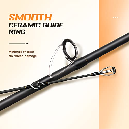 BERRYPRO 12' Spinning Surf Fishing Rod Graphite 2-Piece