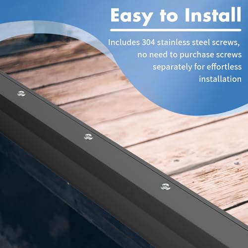 Nalwort Dock Bumpers 16 Feet Full Protection Marine-Grade Boat Dock Fenders - Black / 16 Feet