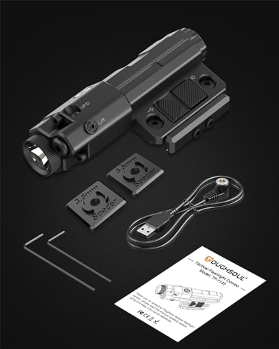 Rechargeable IR Illuminator & Laser Combo for Night Vision – Mlok/Picatinny Mount, 940nm IR Light & Laser, Waterproof, Safe Laser, Professional Use