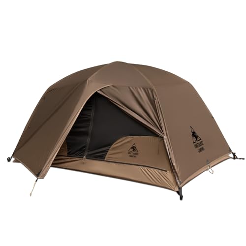 OneTigris COSMITTO 2-Person Lightweight Waterproof Camping Tent - Coyote Brown