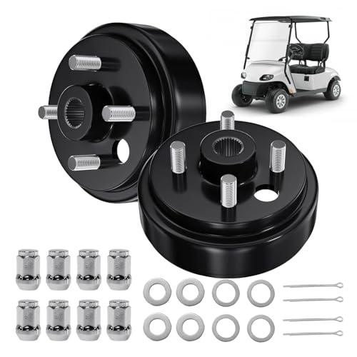Golf Cart Brake Drum 1 Inch Large Hole 30-Tooth Spline EZGO Replacement