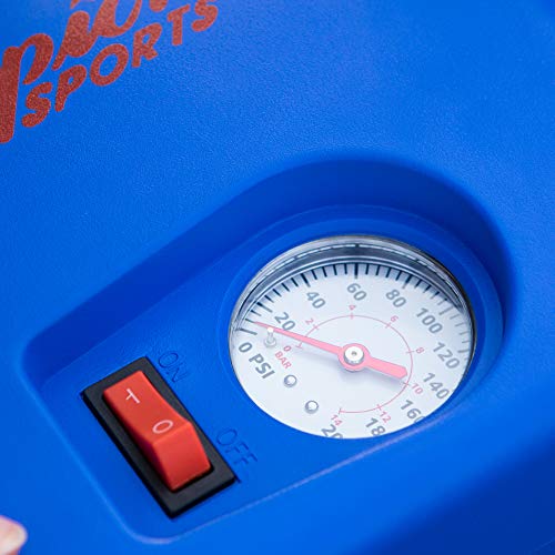 Electric Ball Inflator Pump 1/4 HP 125 PSI Quiet Sports Ball Pump for Gym & Recreation