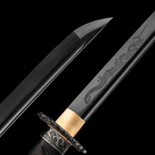Anatak Black Dragon Handmade Japanese Katana Sword 1060 High Carbon Steel 40.5 Inch