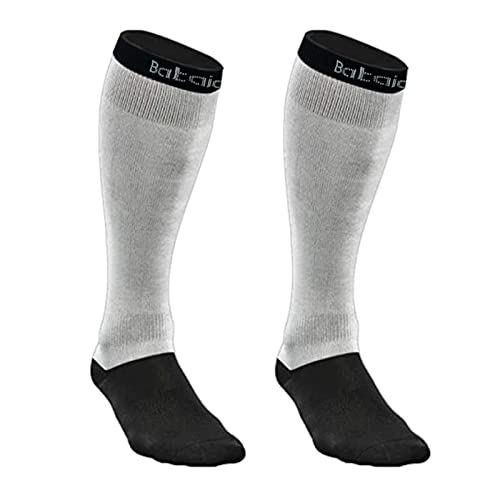Large Black Cut Resistant Hockey Socks Level 3 Protection with Dyneema Yarn
