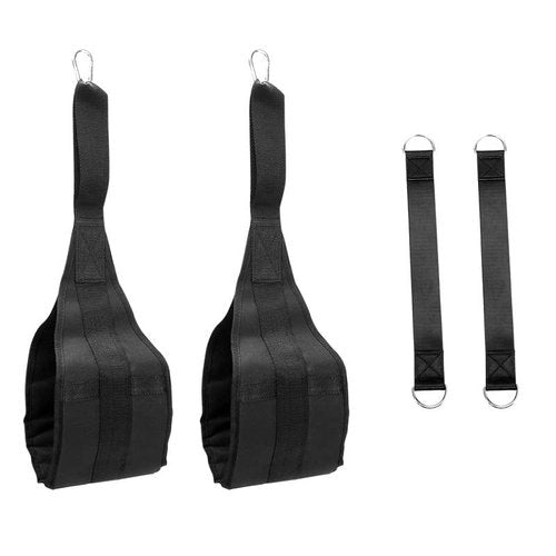 Hanging Ab Straps, for Abdominal Muscle Building, Rip Resistant and Padded Arm Support for Ab Workout, Ab Sling Straps for Knee and Leg Raises, Pull Up Straps for Men and Women