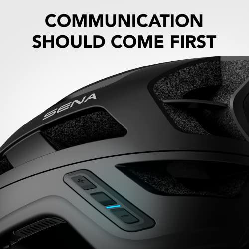 Sena M1 EVO Bluetooth Mesh Intercom Helmet - Matte Black, Large, MTB
