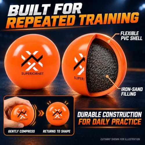 Heavy Training Baseballs and Softballs Set - 3 Inch, 16 oz for Hitting and Pitching