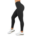 High Waisted Leggings for Women - No Front Seam Tummy Control Yoga Pants for Workout Running No See Through 28" Black
