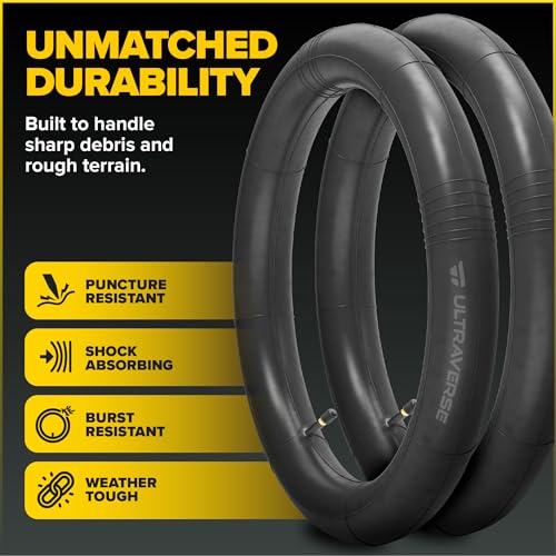24 Inch x 4.0 Fat Tire Inner Tube - Compatible with Mountain & Gravel Bikes - 20x4.0, 26x4.0, 16x4.0/3.0 - Schrader Valve