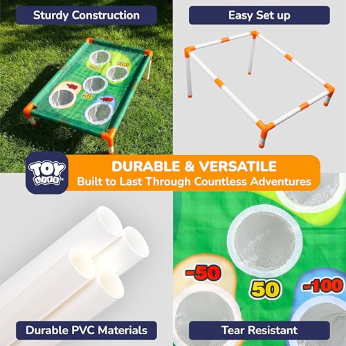TOY Life 1 Pack Golf Cornhole Set with Chipping Mat & Foam Balls - Backyard Outdoor Golf Game for Adults & Kids