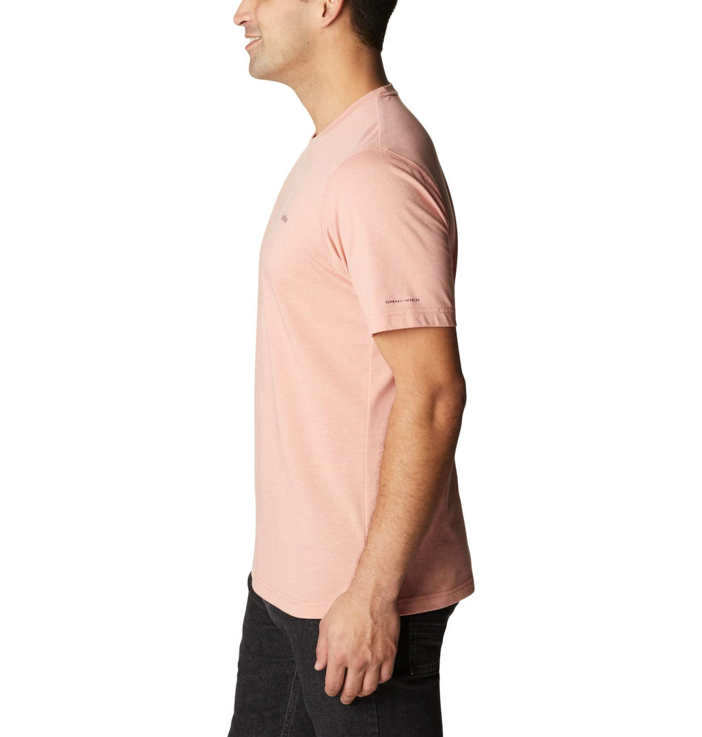 Columbia Men's Big & Tall Thistletown Hills Short Sleeve, Dark Coral Heather, 3X B&T