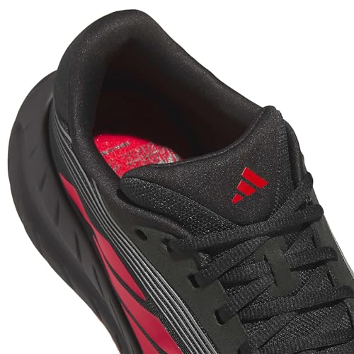 adidas Men's Adipure Shift Running Sneakers - White, 13.5 Women / 12.5 Men, Black & Ruby