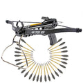 KingsArchery 80lb Self-Cocking Crossbow with Adjustable Sights & 27 Aluminum Bolts