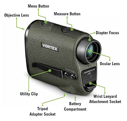 Vortex Diamondback HD 2000 Laser Rangefinder with 7x Magnification