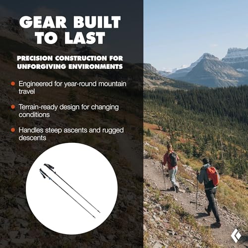 Black Diamond Distance Z Trekking Poles - Pewter Aluminum Foldable 110-125 cm