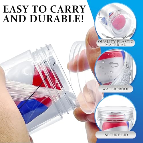 Mini Fishing Kits Bulk for Christmas Shoebox Fillers - 48 Pcs Emergency Survival Gear
