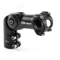 Bike Stem 120 Degree Adjustable Bicycle Stem 1" / 1.25" Handlebar Riser Adapter for Road Bike, Mountain Bike, MTB, BMX, Cycling (31.8 x 95mm)