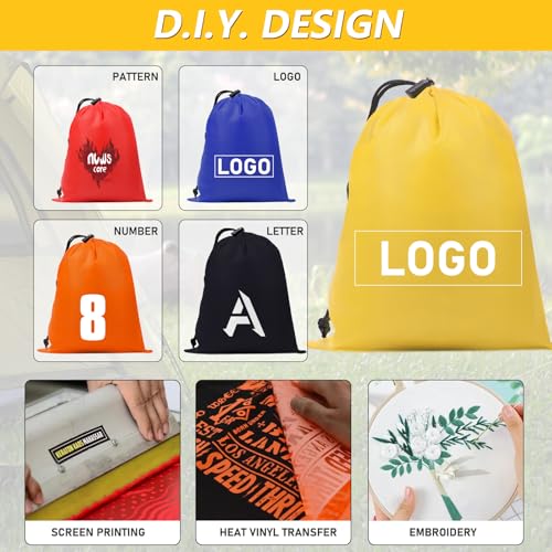 Multicolor Nylon Drawstring Gym Bag for Travel Hiking Yoga Shopping - iMucci