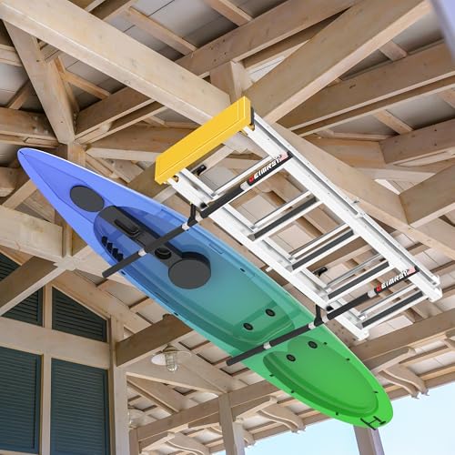 GanFindX Adjustable Ceiling Kayak Storage Rack for Garage & Watercraft