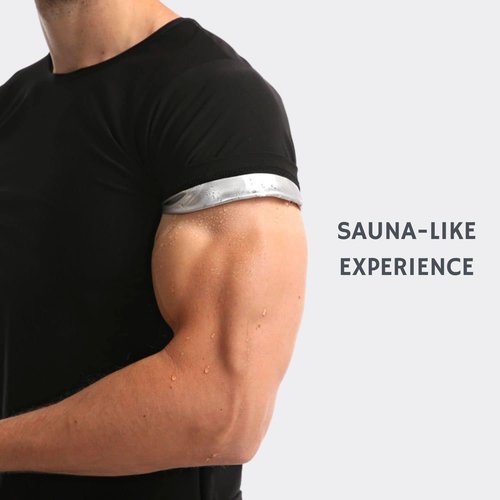 Nano Hertz Sauna Sweat Suit - Weight Loss Shapewear Top for Men | Short Sleeve Workout Vest