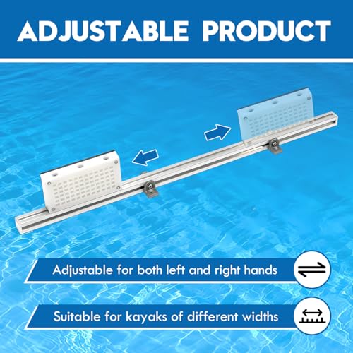 Heavy Duty Aluminum Kayak Trolling Motor Mount Kit with Adjustable Bracket