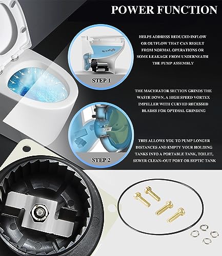 Jabsco Marine Toilet Pump Repair Kit for Quiet Flush & Designer Series