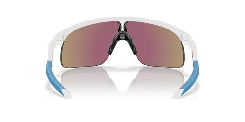 Oakley Unisex Kids Oj9010 Resistor Sunglasses, Polished White/Prizm Sapphire, 23 Mm US