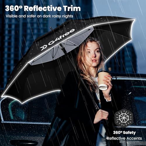 G4Free 62-Inch Full Carbon Fiber Golf Umbrella - Black