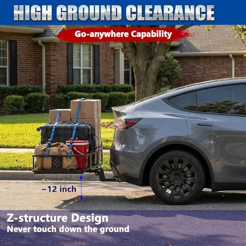 56x24x7 Inch Foldable Hitch Cargo Carrier for 2-Inch Receiver, 500 lbs Capacity - Variation of THIS listing