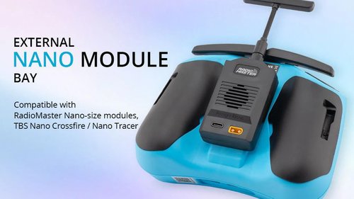 RadioMaster Pocket Crush ELRS Portable Remote Controller Hall Gimbal EdgeTX Built in LED Light Mode 2 (White)