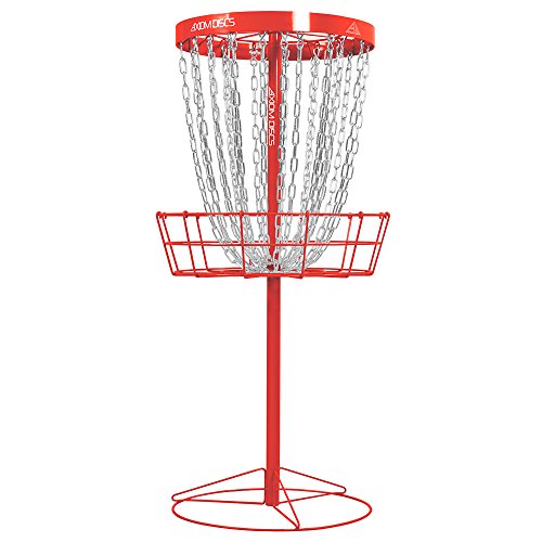 Axiom Discs Pro 24-Chain Disc Golf Basket - Red, Portable & PDGA Approved