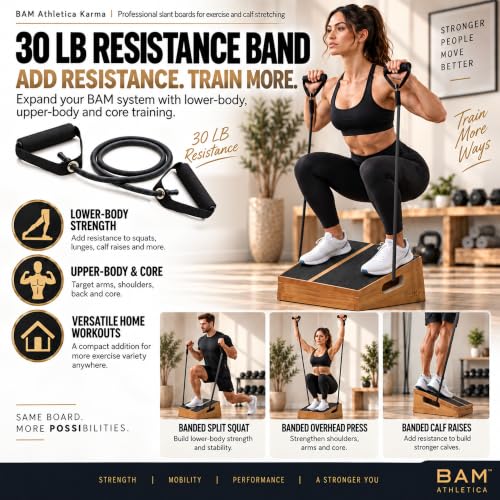 Therapyflex Pro 5-in-1 Adjustable Slant Board for Calf & Injury Rehab | BAM Athletica Karma