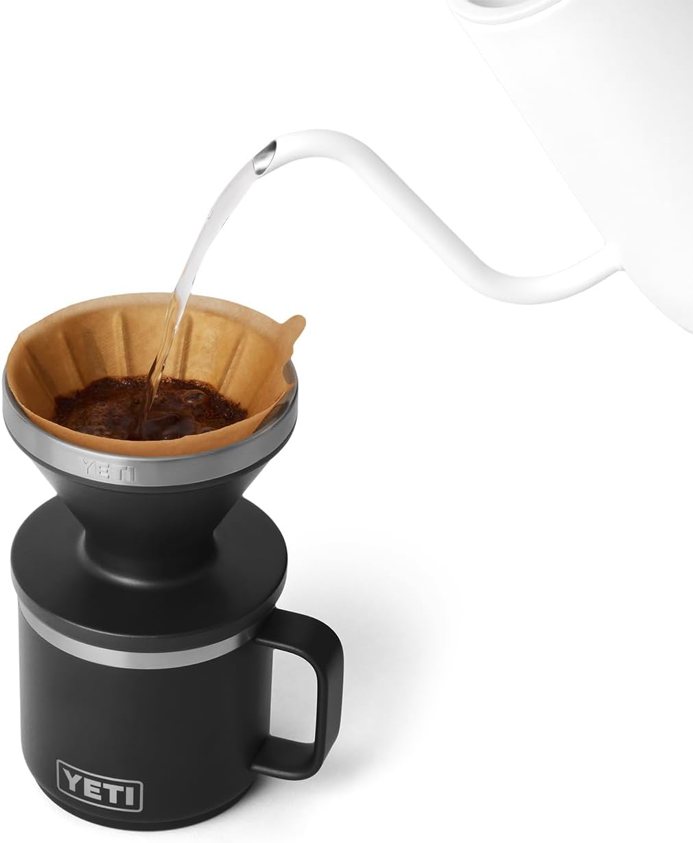 YETI Pour Over Coffee Maker | Perfect Coffee Extraction Anywhere | Stainless Steel, Fits V60 Filter, Black