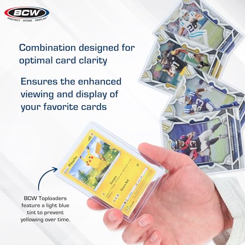 BCW Card Sleeves and Top Loaders Combo Set - 100 Count, Standard 20 Pt