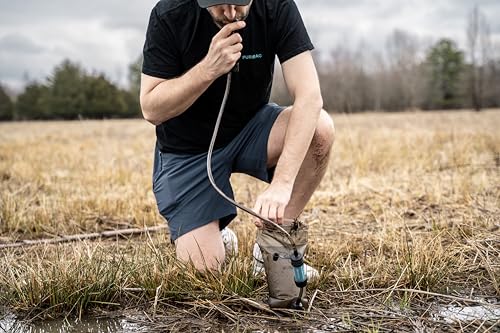 2L Hydration Bladder with Filter for Backpacking & Hiking