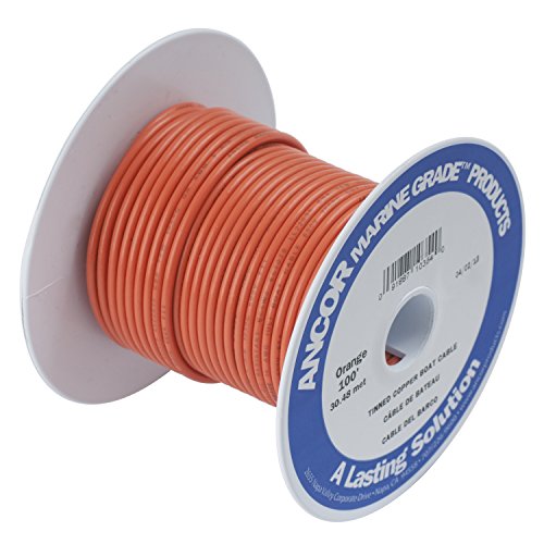 Marine Grade Tinned Copper Boat Wiring 12-Gauge Orange 100 Feet