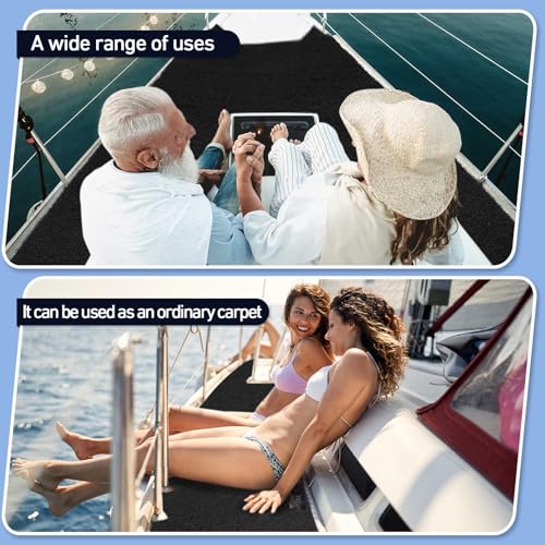 Boat Trailer Bunk Carpet Black 8 in X 65 ft 6mm Thick Marine Grade