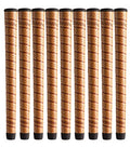 Copper Jumbo Golf Grip Bundle - Winn Dri-Tac Wrap 9 Piece Set