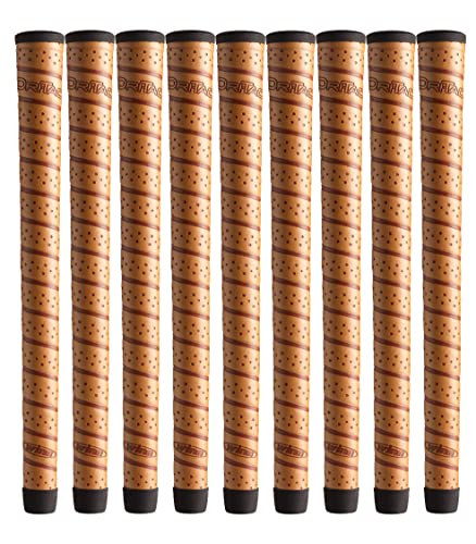 Copper Jumbo Golf Grip Bundle - Winn Dri-Tac Wrap 9 Piece Set